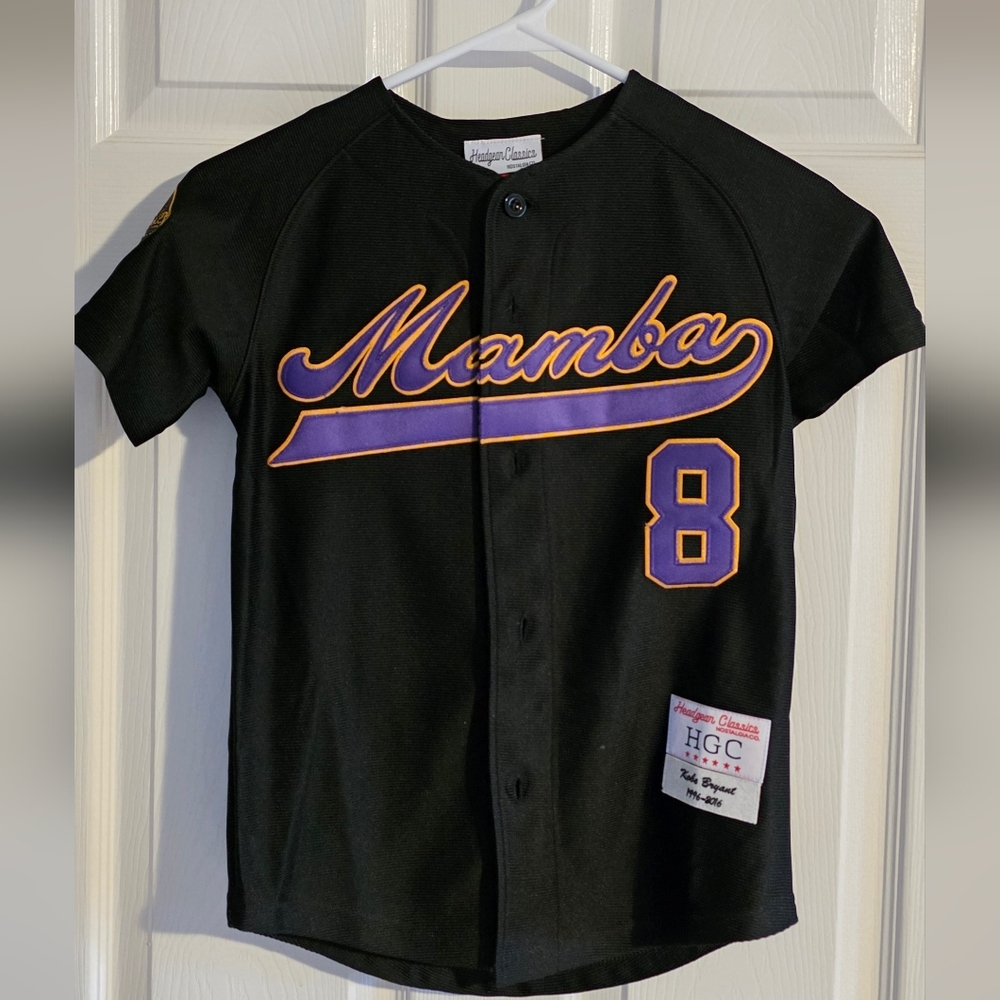 Mamba Kobe Bryant Button-Down Baseball Jersey